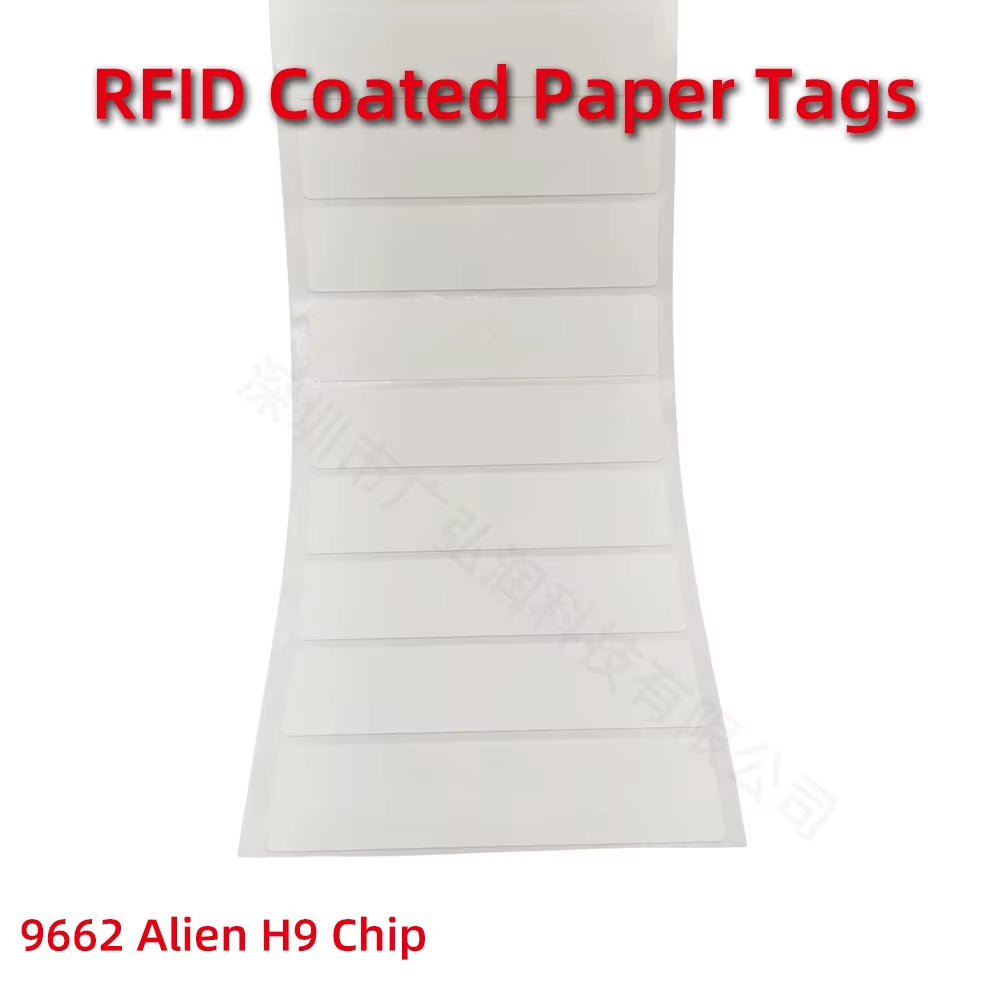 RFID UHF Tags Sticker 860-960Mhz Long Range Alien H9 Lable Adhesive for Sports Timing Race Vehicle Asset Inventory