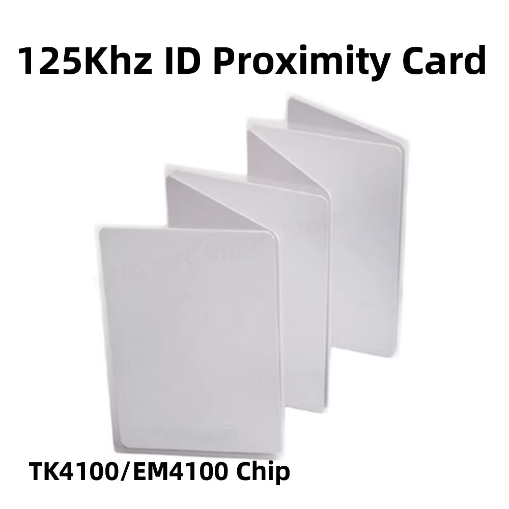 10Pcs Access Control Card RFID Card 125Khz EM4100 TK4100 Smart Proximity Card RFID Tag Key for Access Control Key Free Shipping