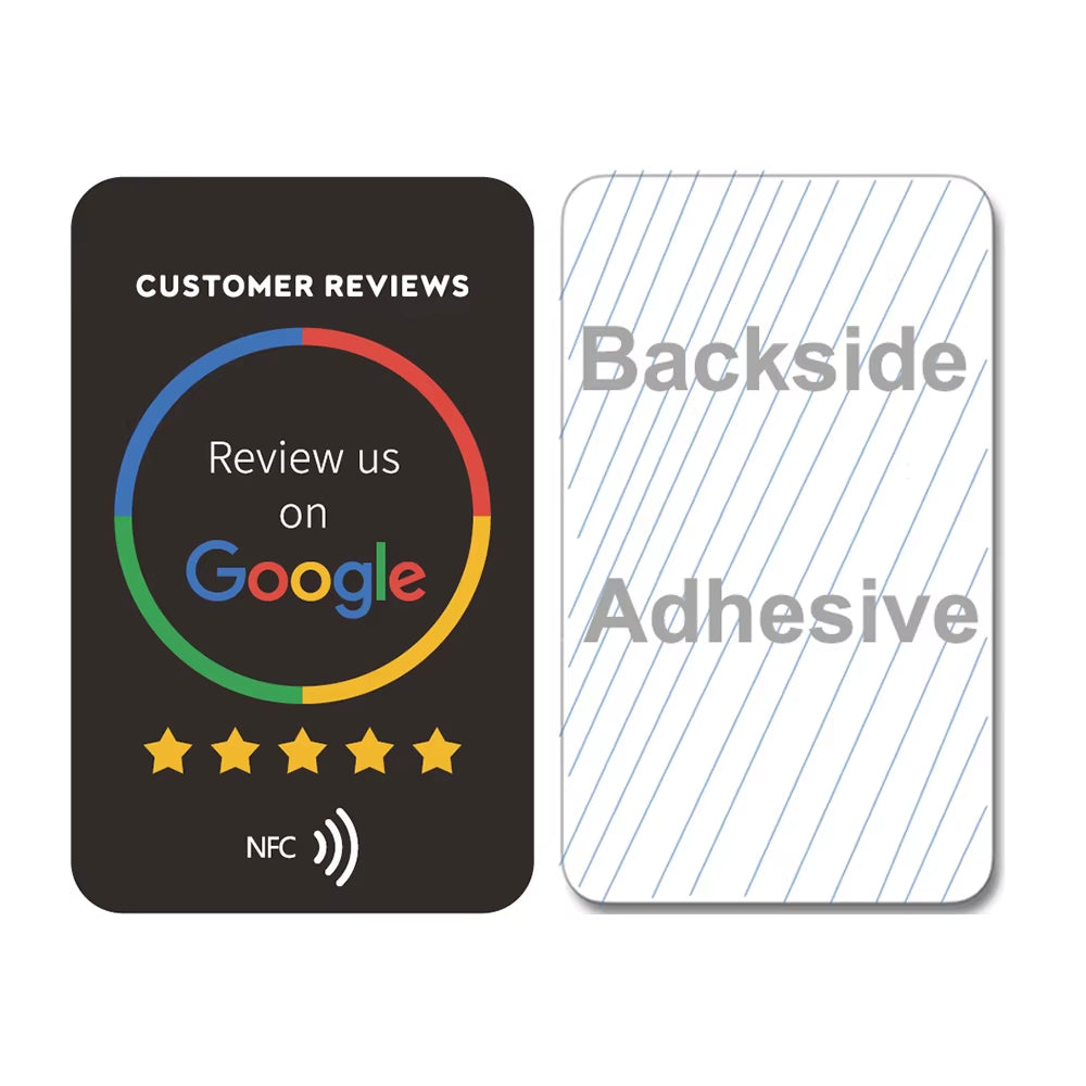 Standard NFC Instagram Google Review Cards Android/Iphone Tap URL Writing Social Business Review Cards