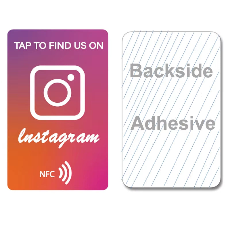Standard NFC Instagram Google Review Cards Android/Iphone Tap URL Writing Social Business Review Cards