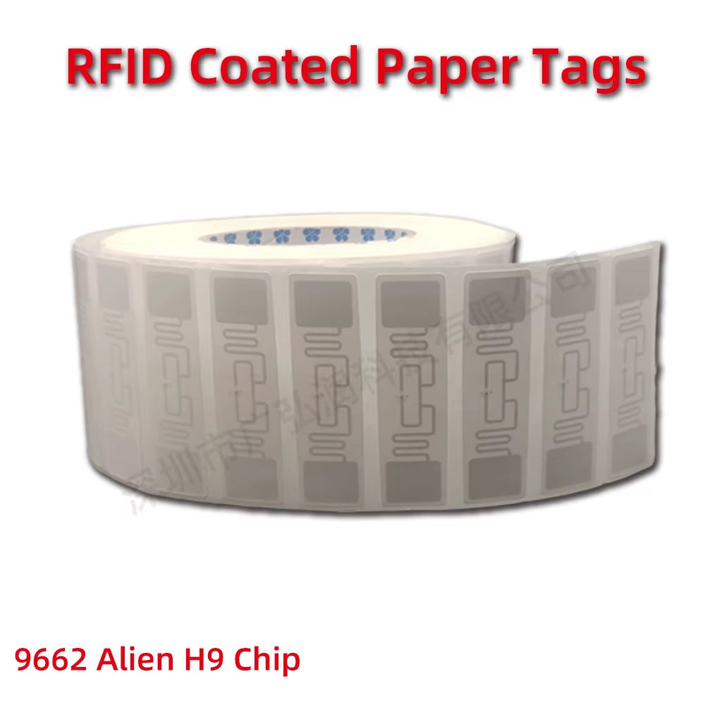 RFID UHF Tags Sticker 860-960Mhz Long Range Alien H9 Lable Adhesive for Sports Timing Race Vehicle Asset Inventory