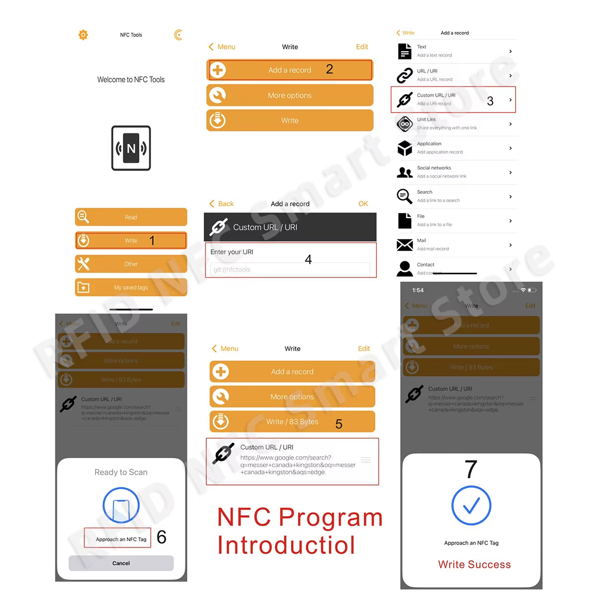 5Pcs Google Reviews NFC Cards Boost Your Reviews PVC Material Durable