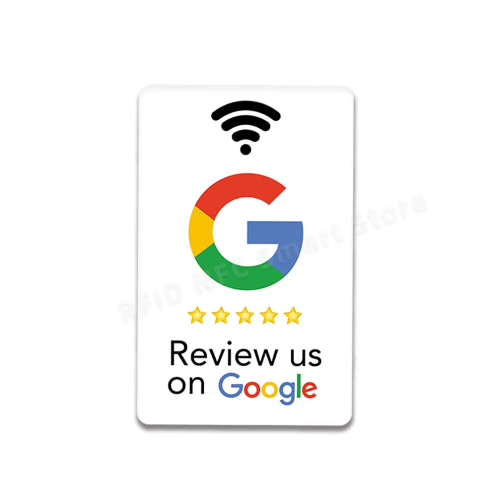 5Pcs Google Reviews NFC Cards Boost Your Reviews PVC Material Durable