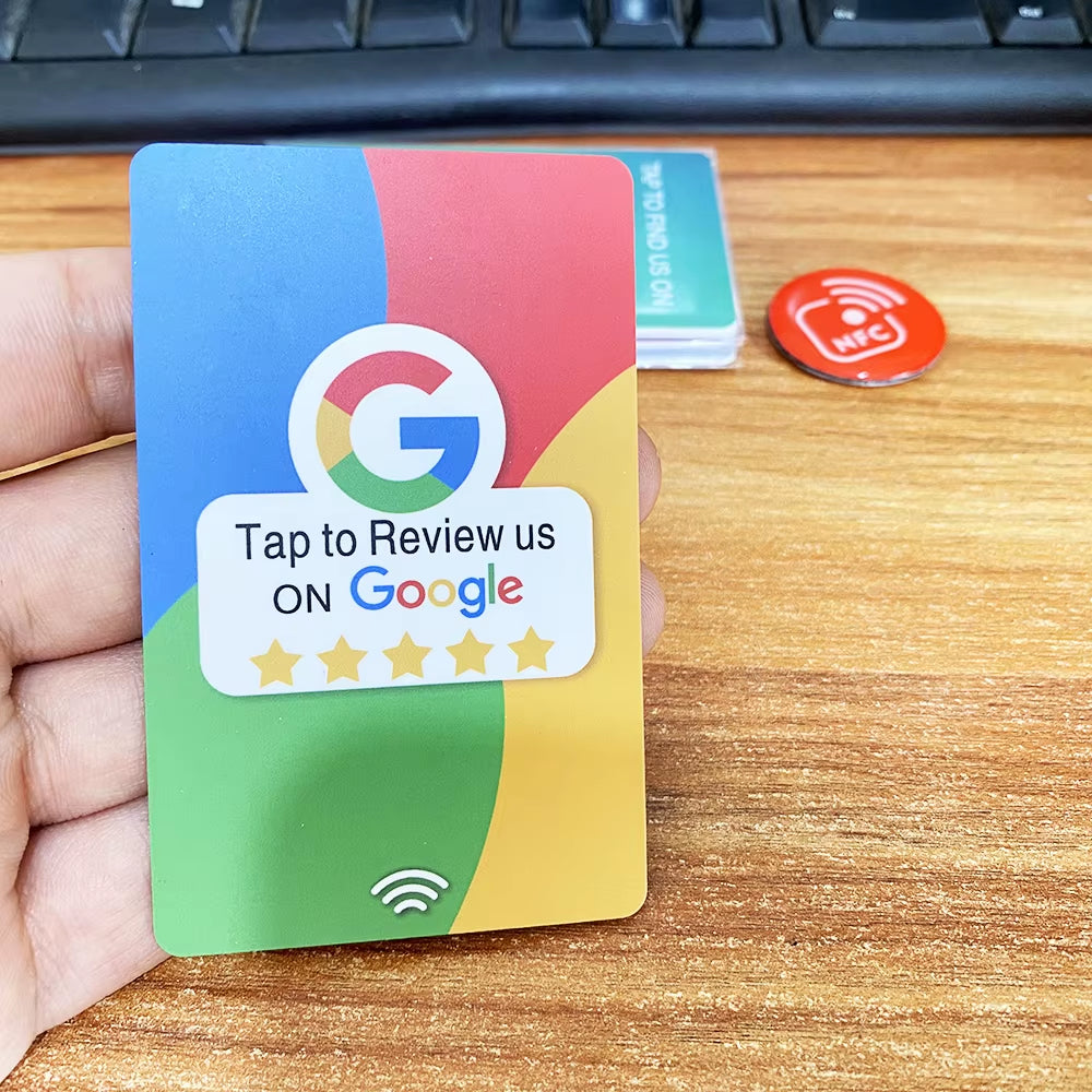Standard NFC Instagram Google Review Cards Android/Iphone Tap URL Writing Social Business Review Cards
