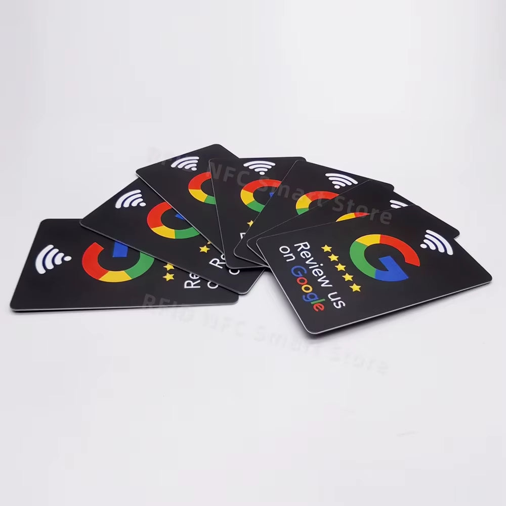 Google Review NFC Card Increase Your Reviews PVC Material Standard Card Size Google Tap to Review Cards